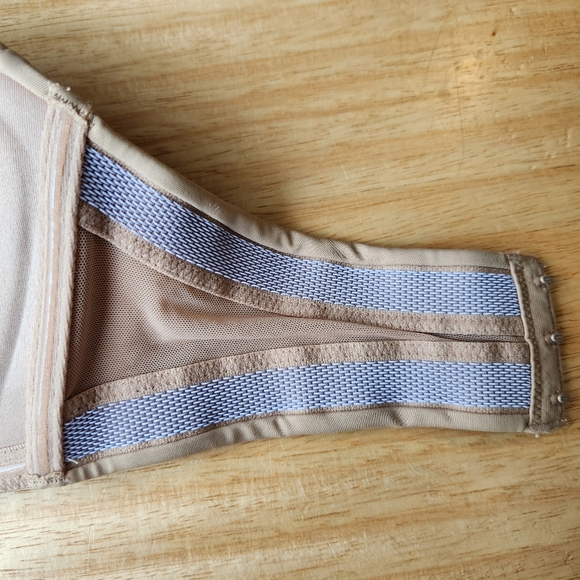 Delimira Slightly Lined Great Support Lace Strapless Bra, Size 32D - Picture 7 of 8